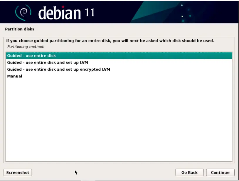 Debian Install Format Disk