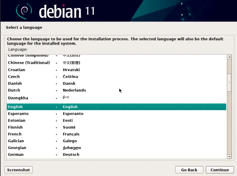 Install Debian 11 Bullseye 