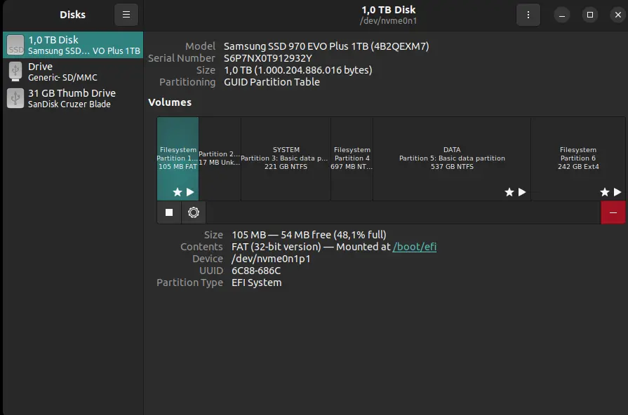 Linux HDD Information